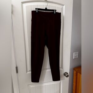 American Eagle size large dark maroon leggings
